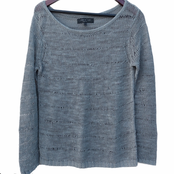 rag & bone Sweaters - Rag and Bone Linen loose knit sweater